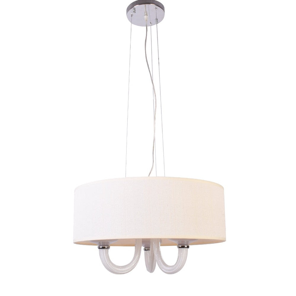 Olive Drum Shade Chandelier