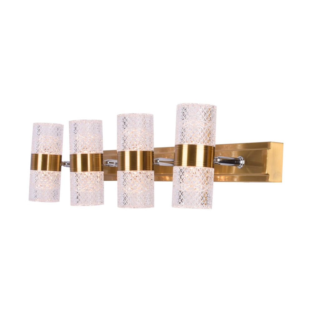 Mercer Crystal Glass Mirror or Picture Light (4 Light)