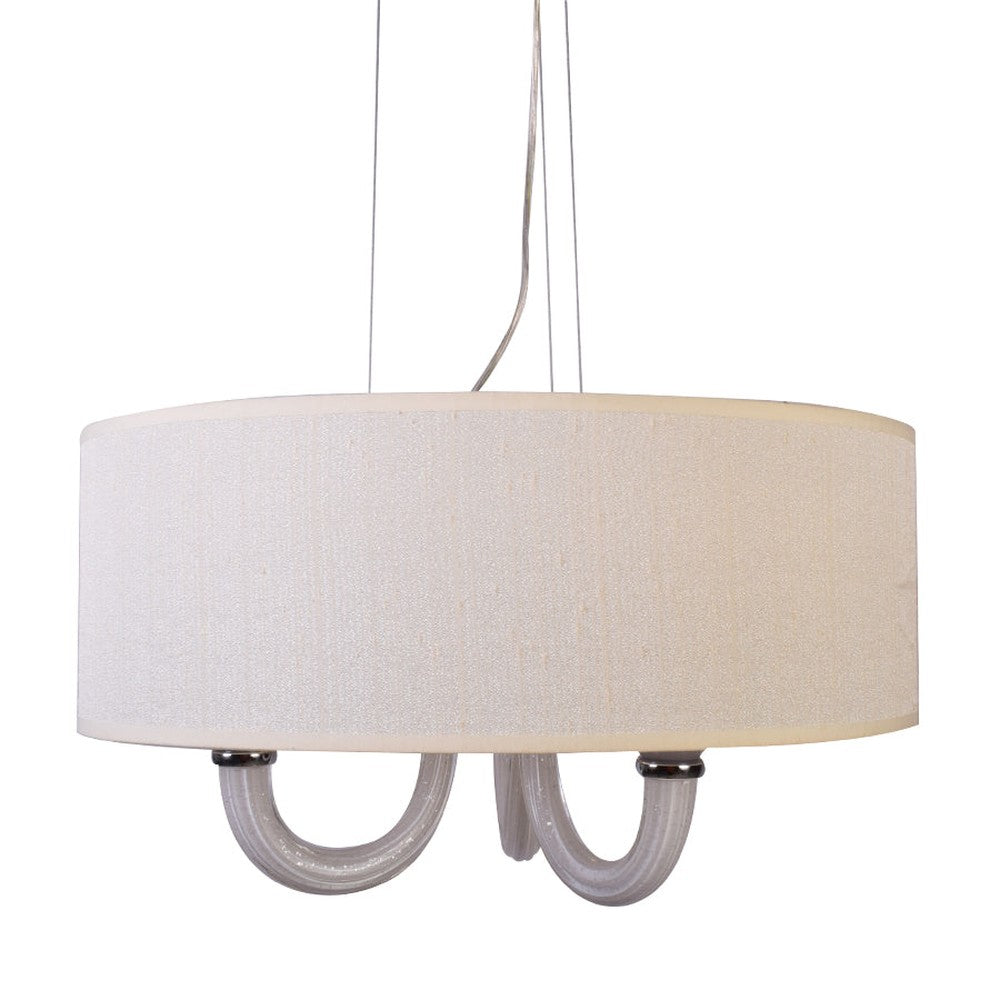 Olive Drum Shade Chandelier