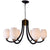 Black Charm Chandelier - 6 Lights