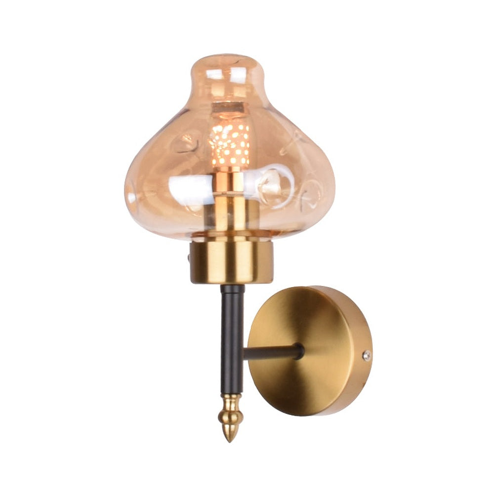 Golden Aura Amber Wall Light