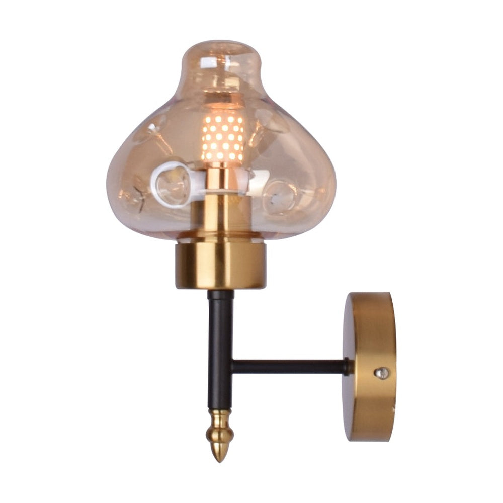 Golden Aura Amber Wall Light