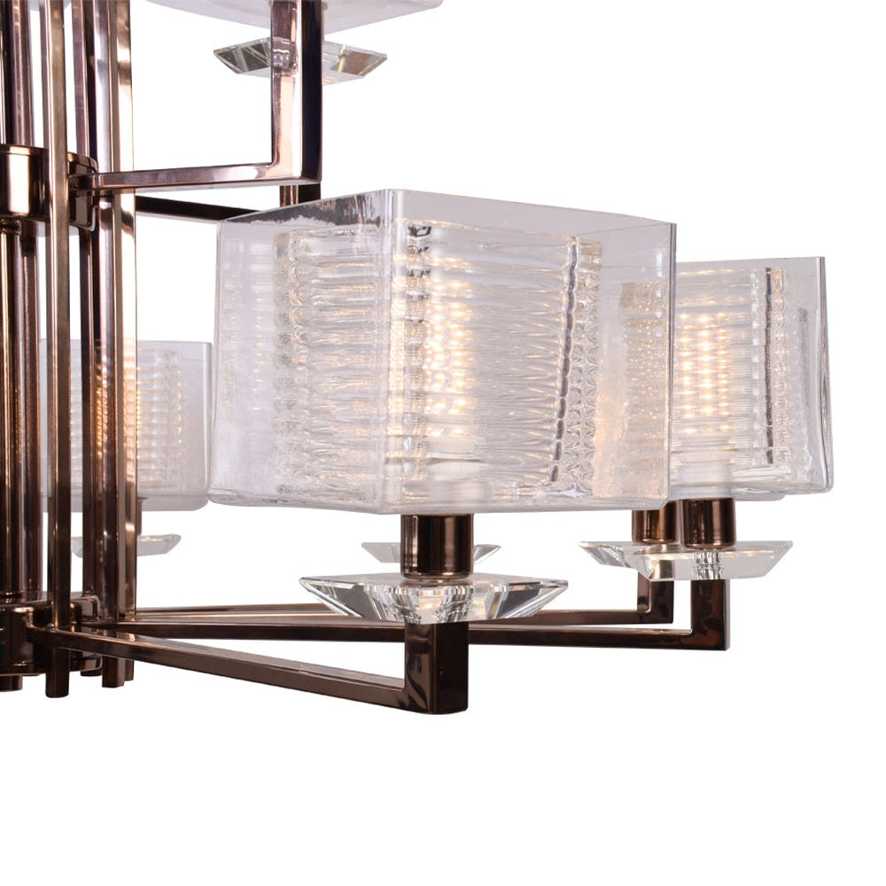 Rose Gold Chandelier - 15 Light