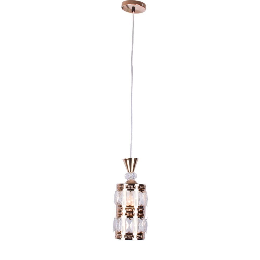 Crystals Cylinder Pendant Light