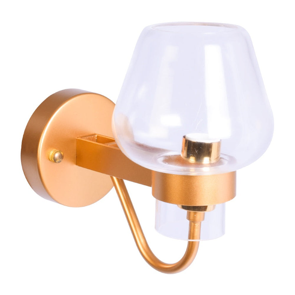 Matt Gold Wall Light - 1 Light-Starry Night