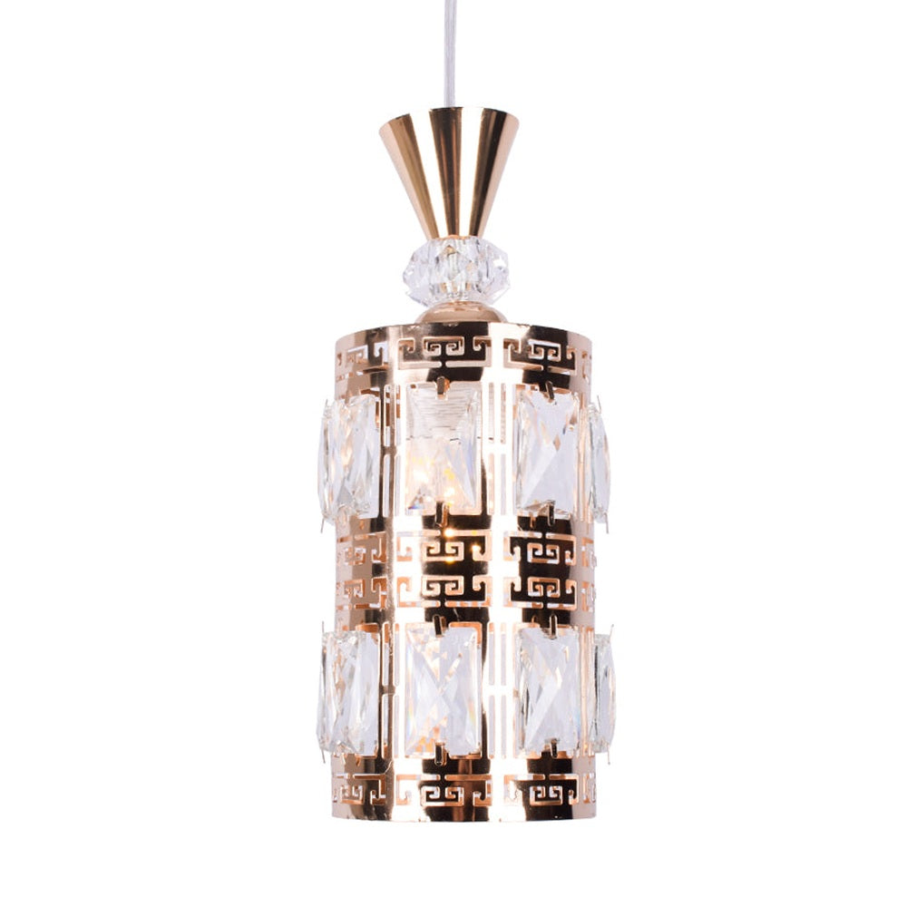 Crystals Cylinder Pendant Light