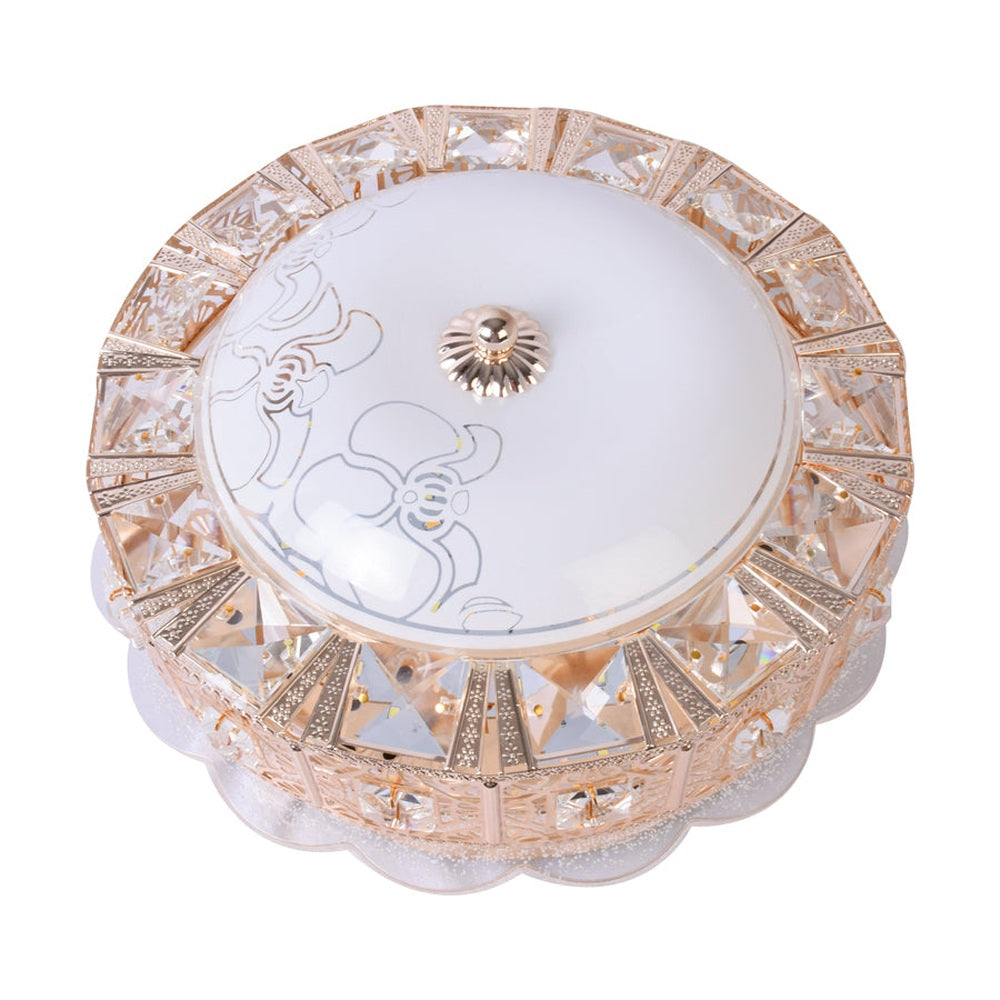 Crystal Ceiling Light With 3 Colour LED-Starry Night