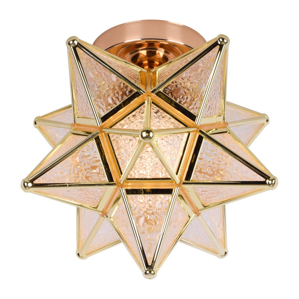 Star Gold Ceiling Light