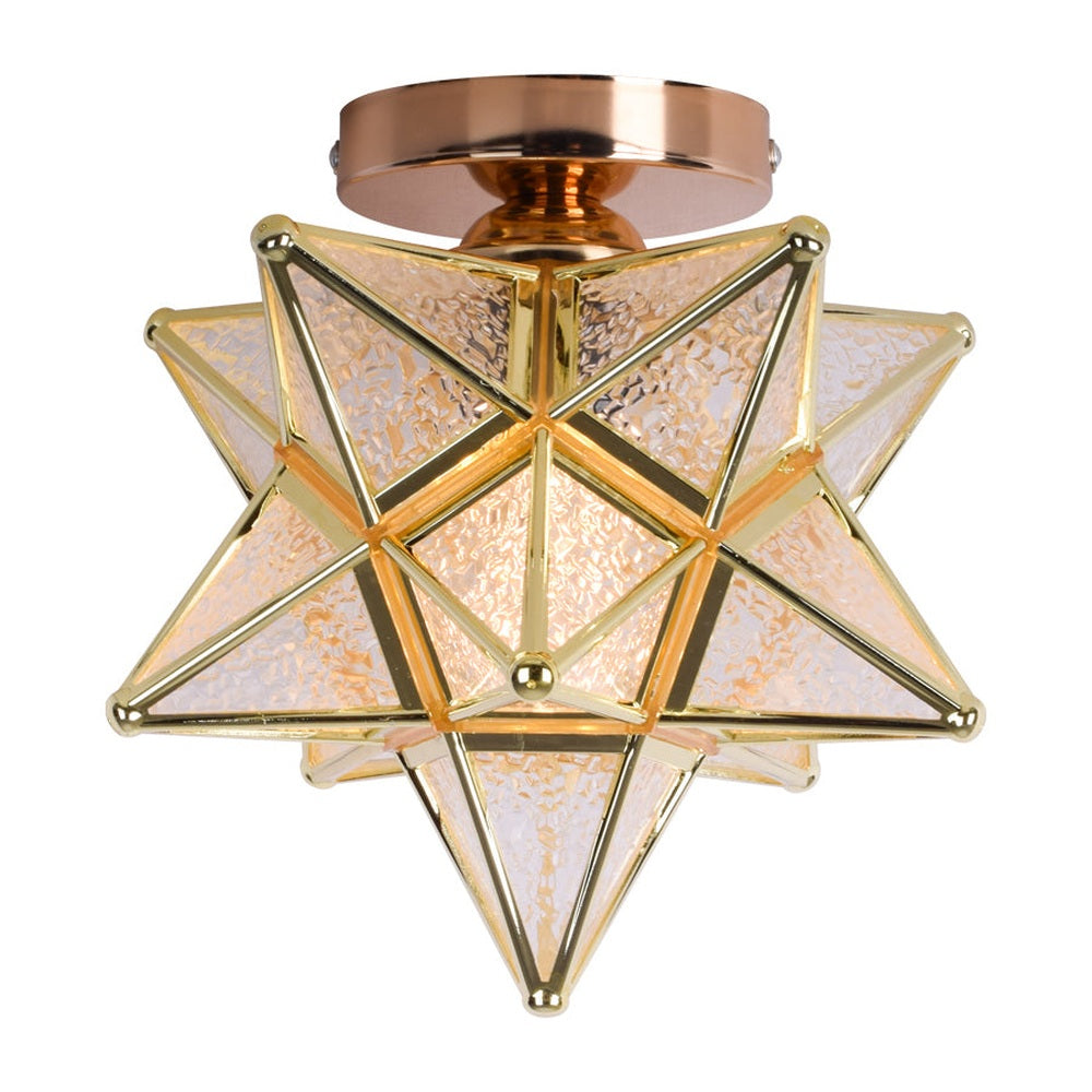 Star Gold Ceiling Light