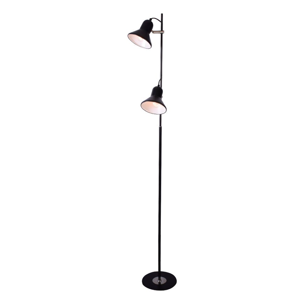 Cone Shaped 2 Lamp Reading Floor Lamp