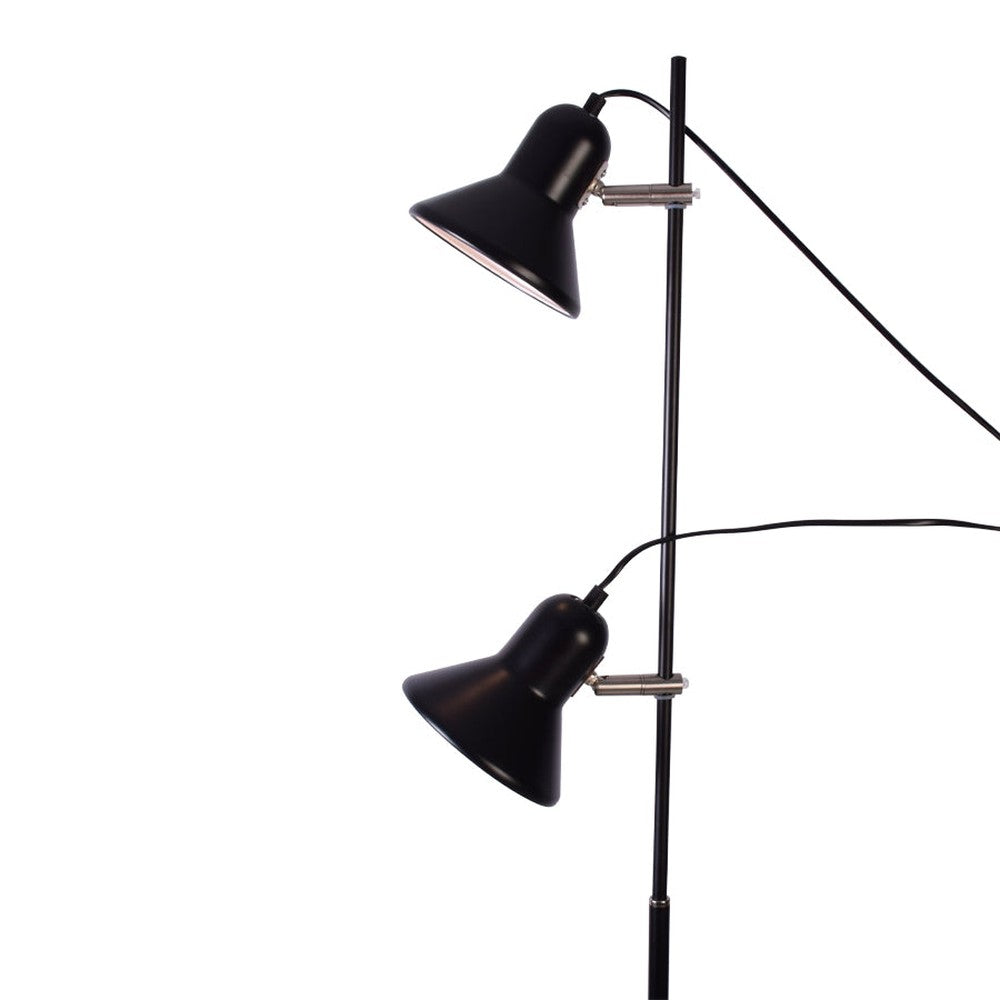 Cone Shaped 2 Lamp Reading Floor Lamp