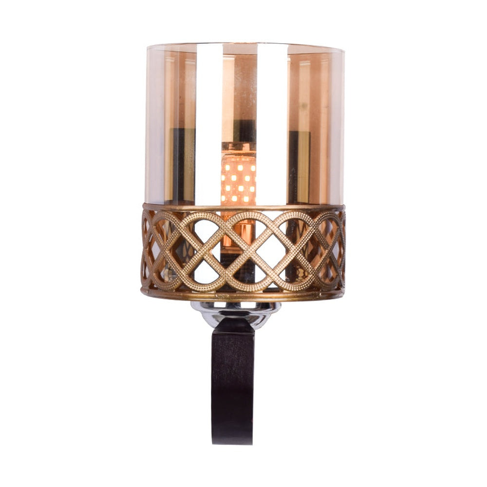 French Curved Arm Black Wall Light