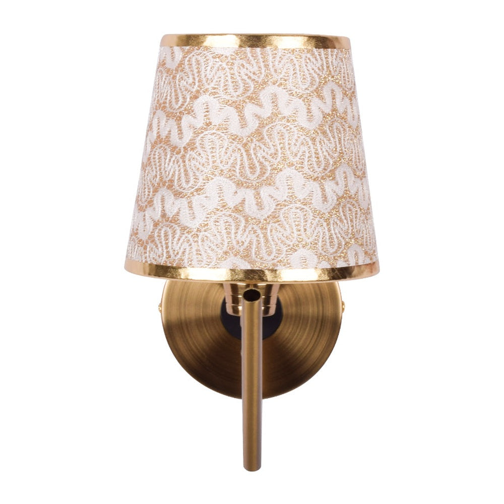 Elegant Gold Arm Wall Light - 1 Light