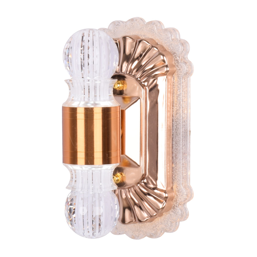 Gold LED Candle Wall Light