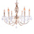 Gold Chandelier With Crystal - 6 Light-Starry Night