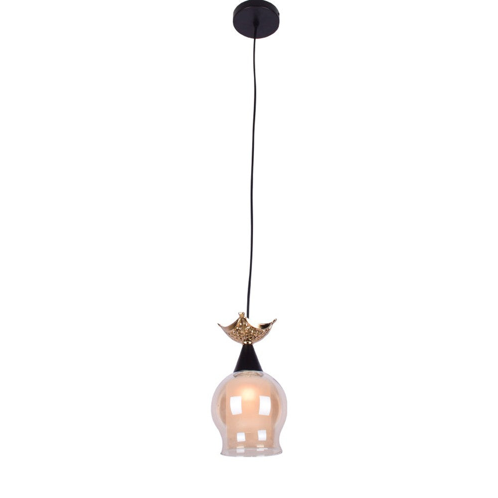 Gold Crown Pendant Light