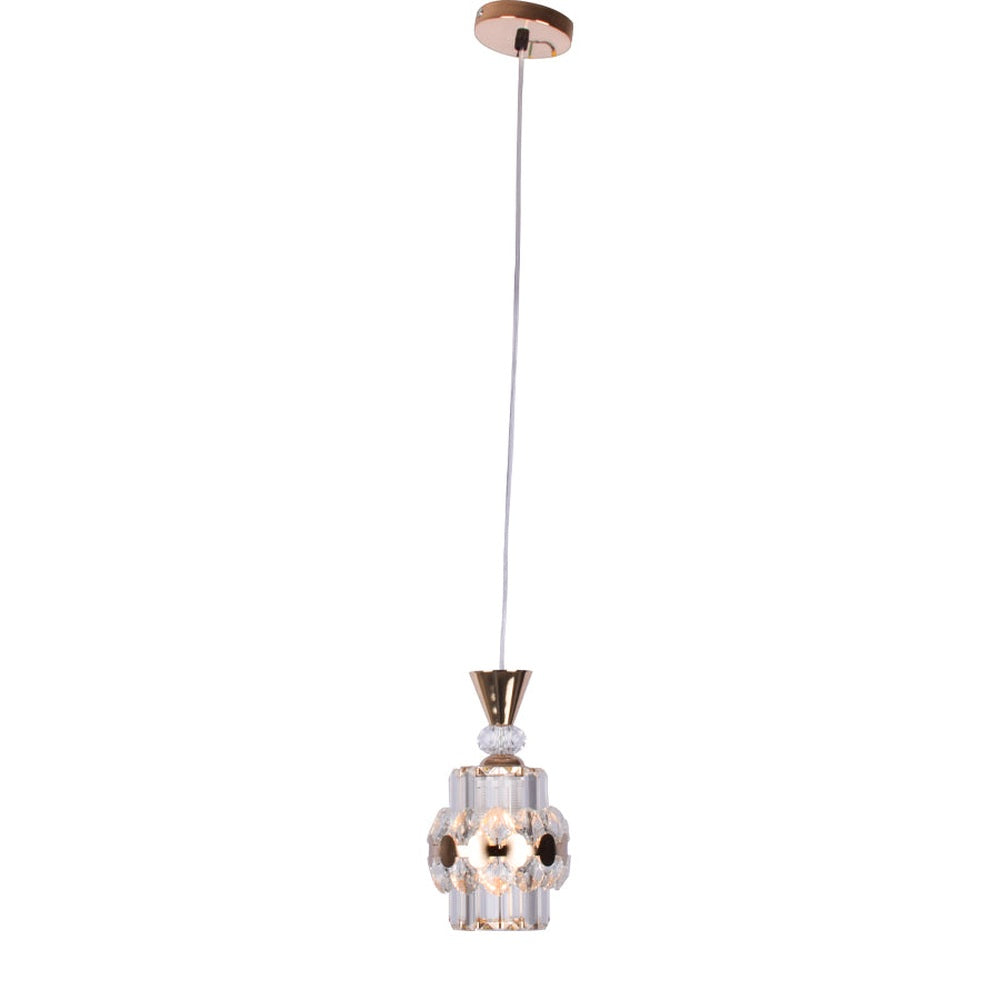 Gold Crystals Pendant Light