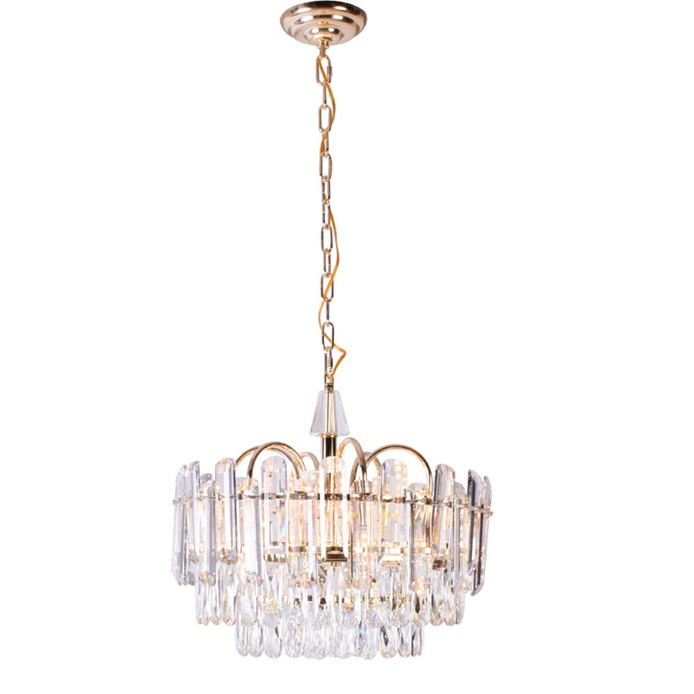 Modern Glam Round Crystal Chandelier, 780mm