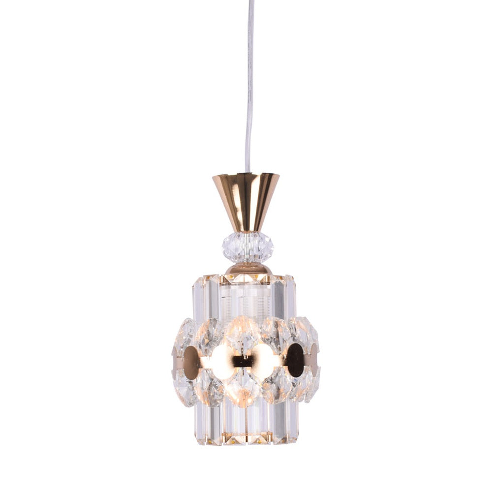 Gold Crystals Pendant Light