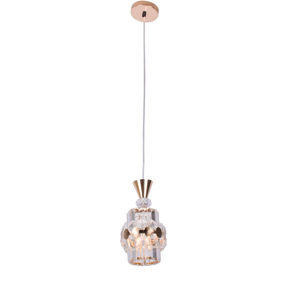 Gold Crystals Pendant Light