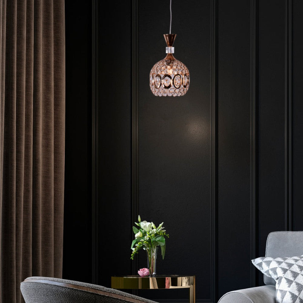 Dangling Crystals Pendant Light