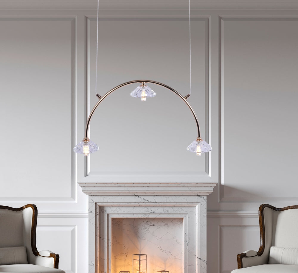 Modern LED Chandelier - 3 Lights