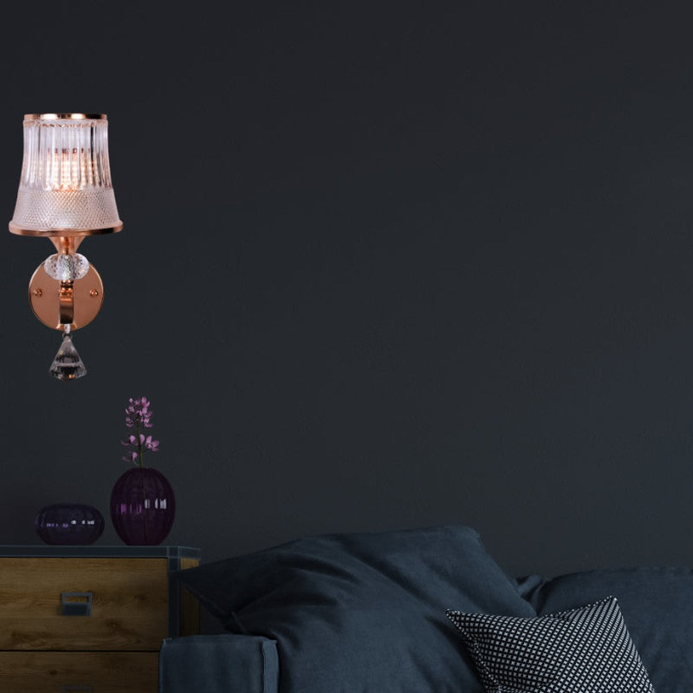 Classic Curves Crystal Wall Light