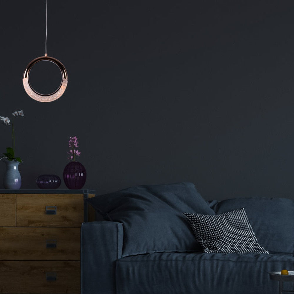 Gold Ring LED Pendant Light