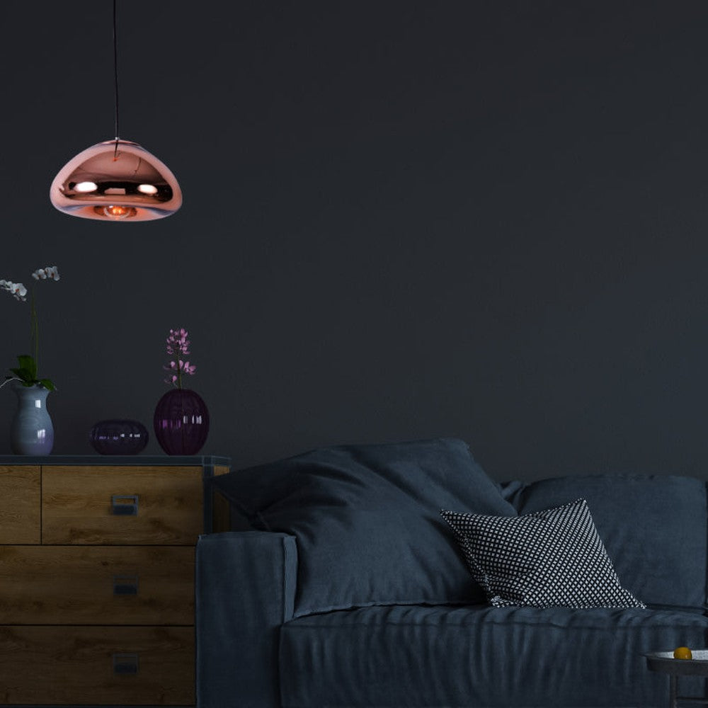 Armstrong Bubble Pendant Light, Rose Gold