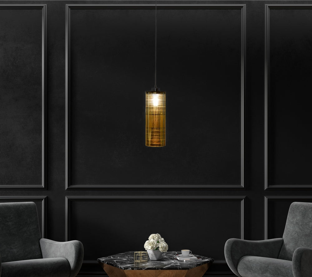 Cylindrical Drop Pendant Light