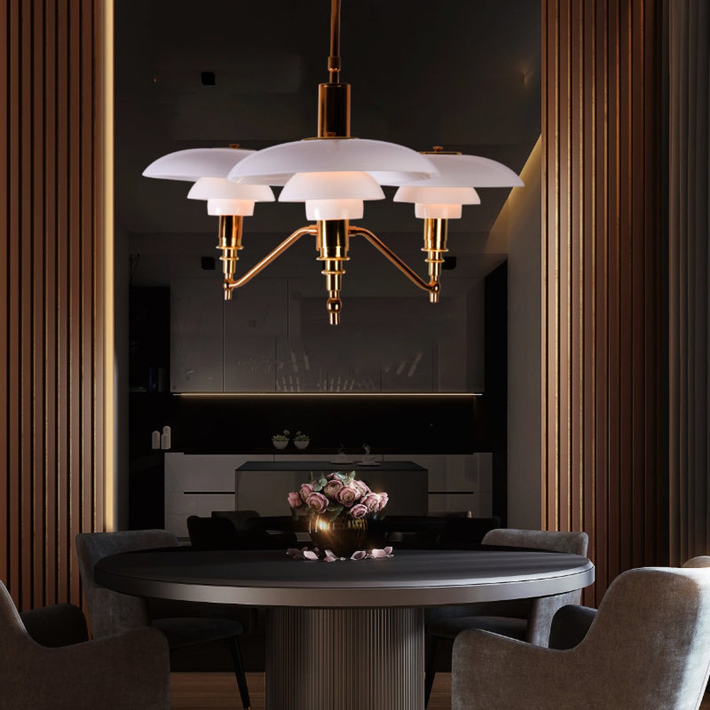 Flying Saucers Chandelier 3 Light