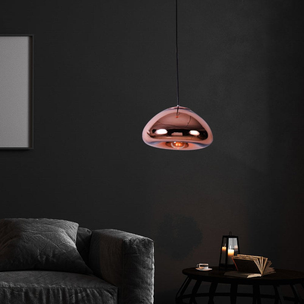 Armstrong Bubble Pendant Light, Rose Gold