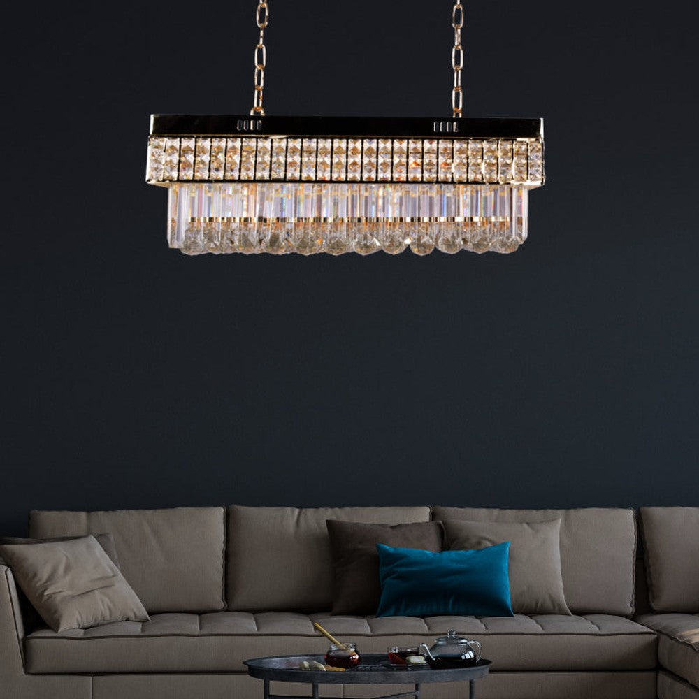 Crystal Rectangle Chandelier