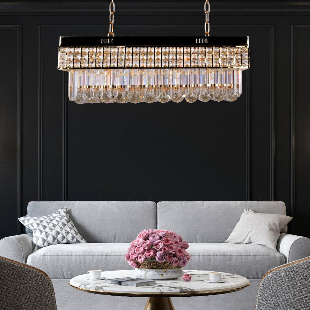 Crystal Rectangle Chandelier
