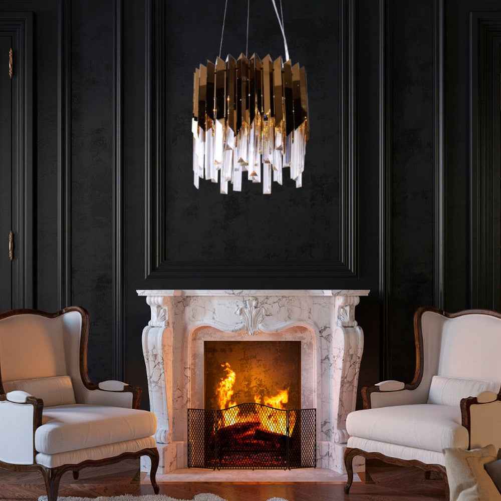 Gold Plated LED Pendant Light