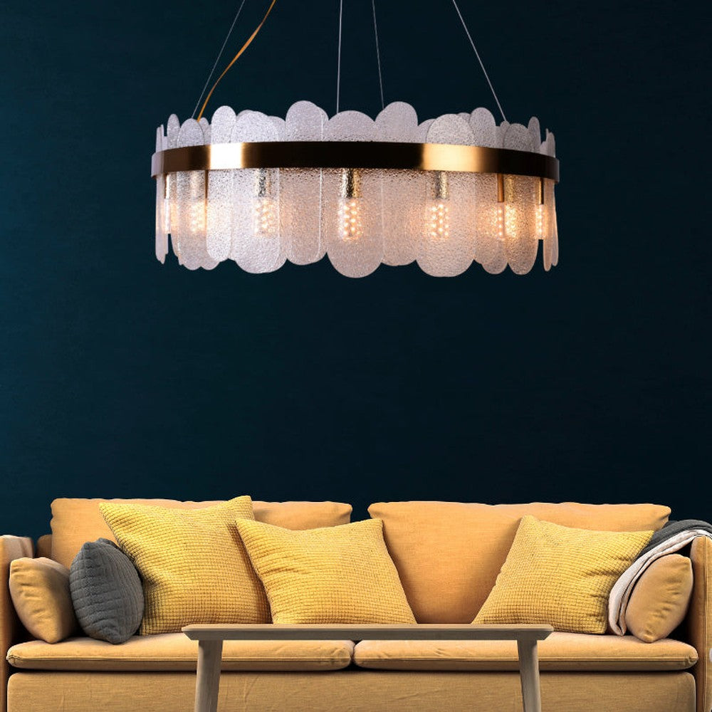 Captiva Crystal Round Chandelier, 800mm