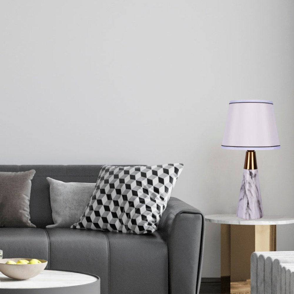 Erika Cone Table Lamp, White