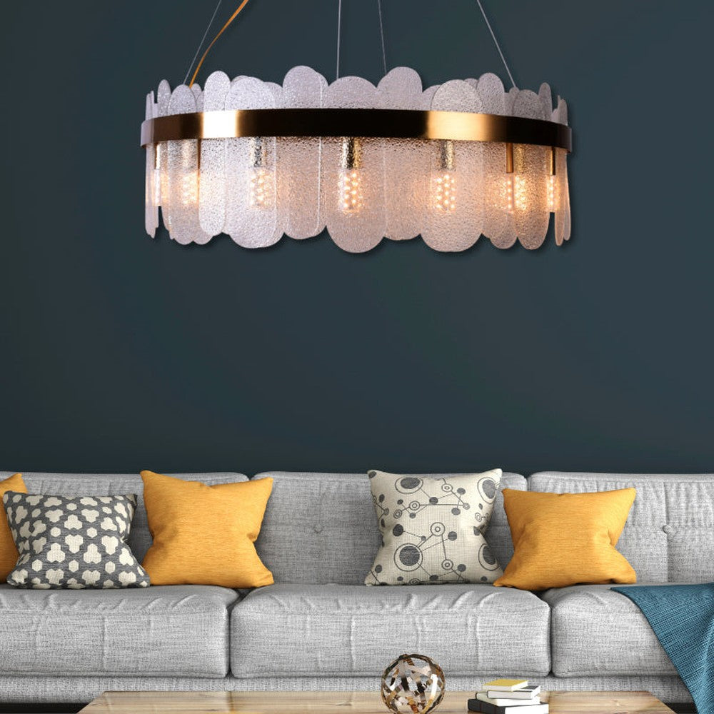 Captiva Crystal Round Chandelier, 800mm