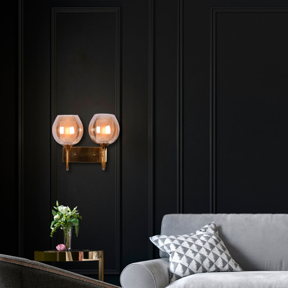 Diner Dual Shade Wall Light - 2 Light