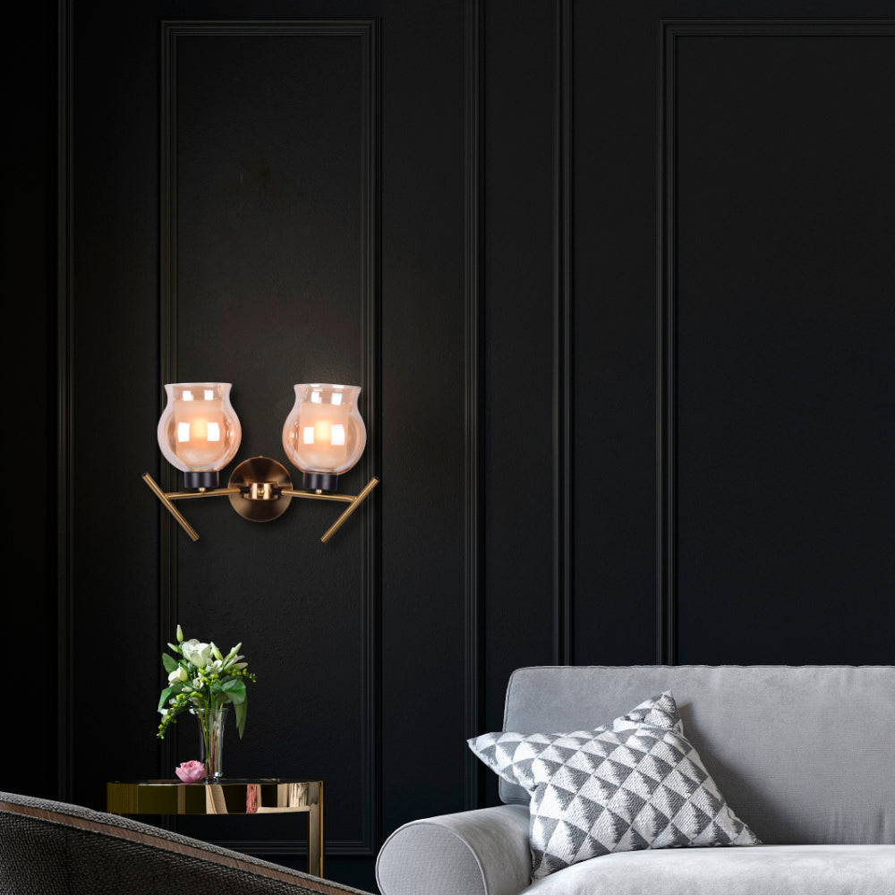 Harmony Dual Glass Wall Light - 2 Light