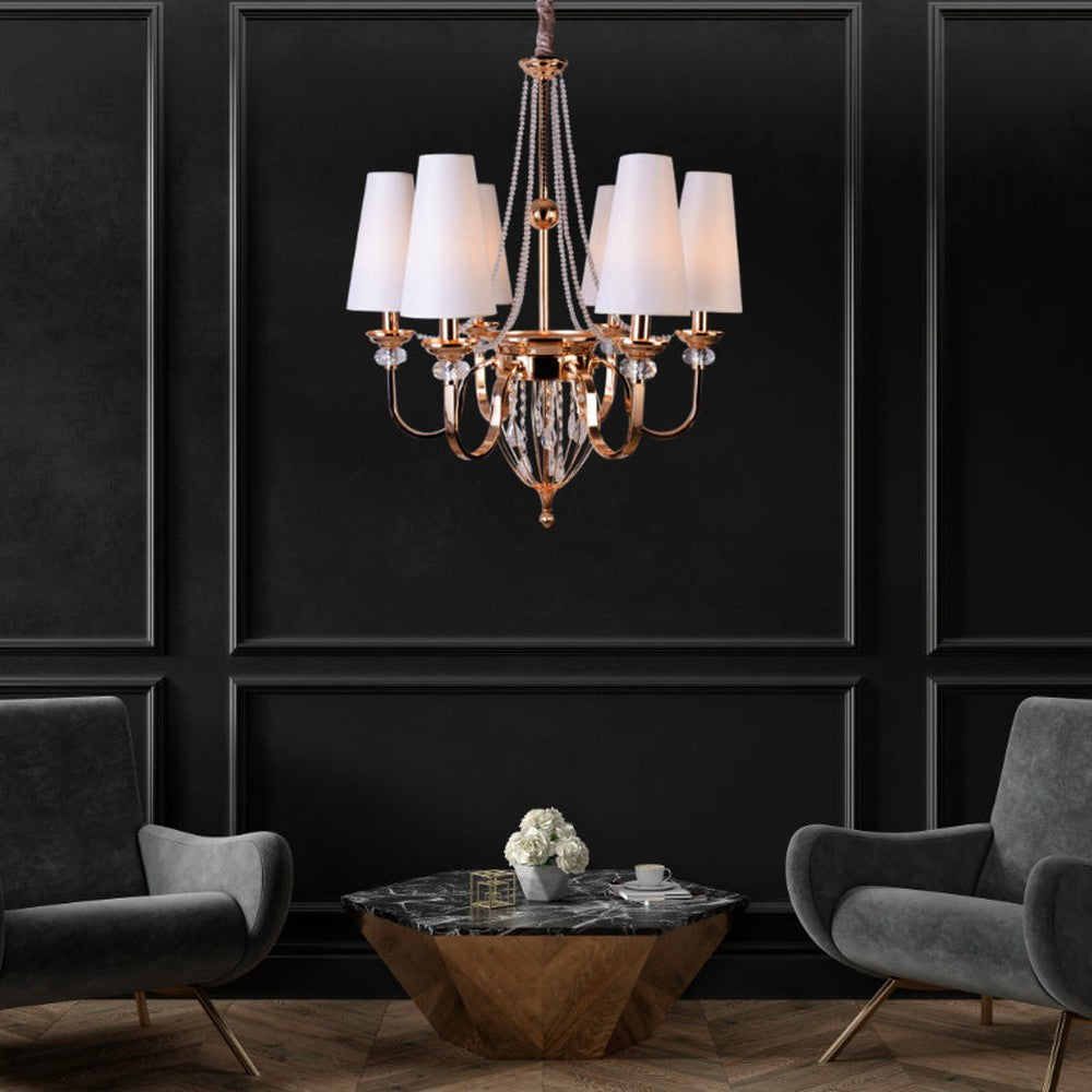 Palace Fantasy Chandelier with Crystal Droplets