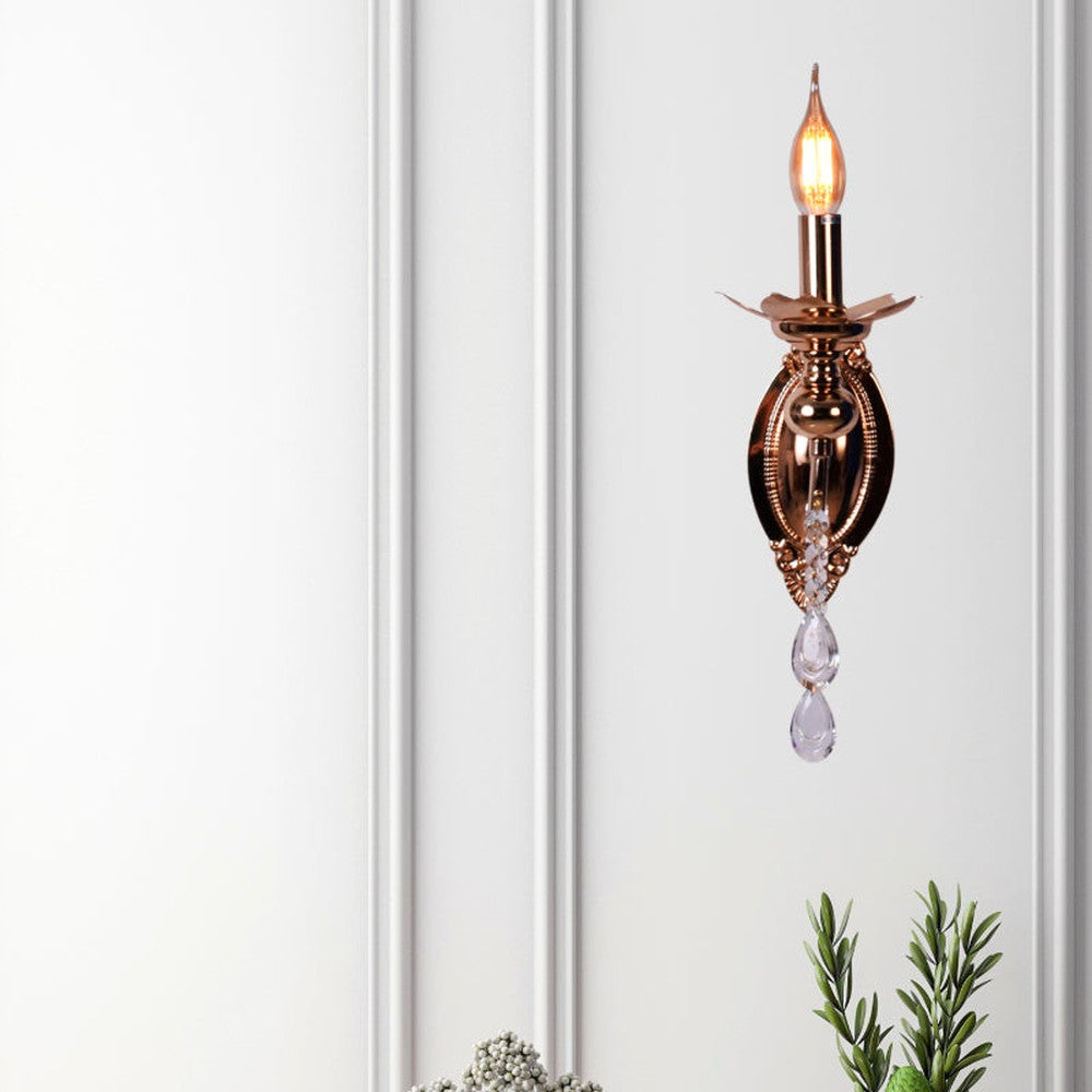 Glamour Wall Light with Crystals