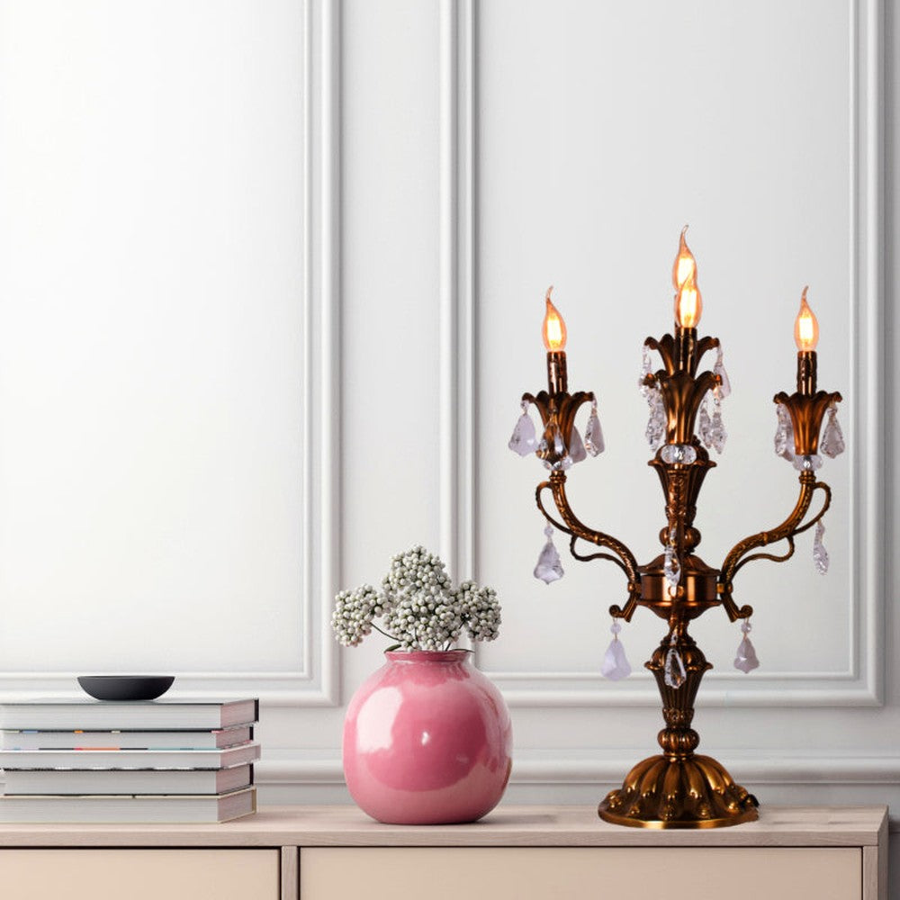 Antique Palace Brown Table Lamp