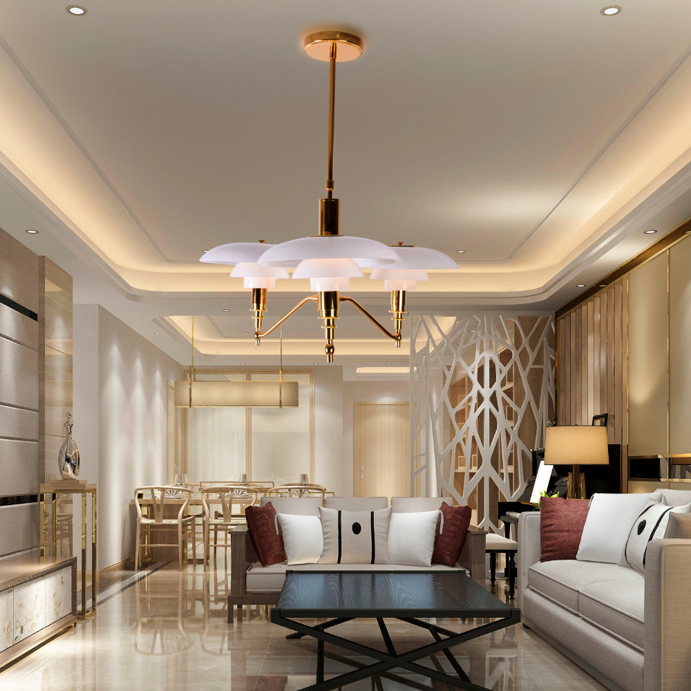 Flying Saucers Chandelier 3 Light