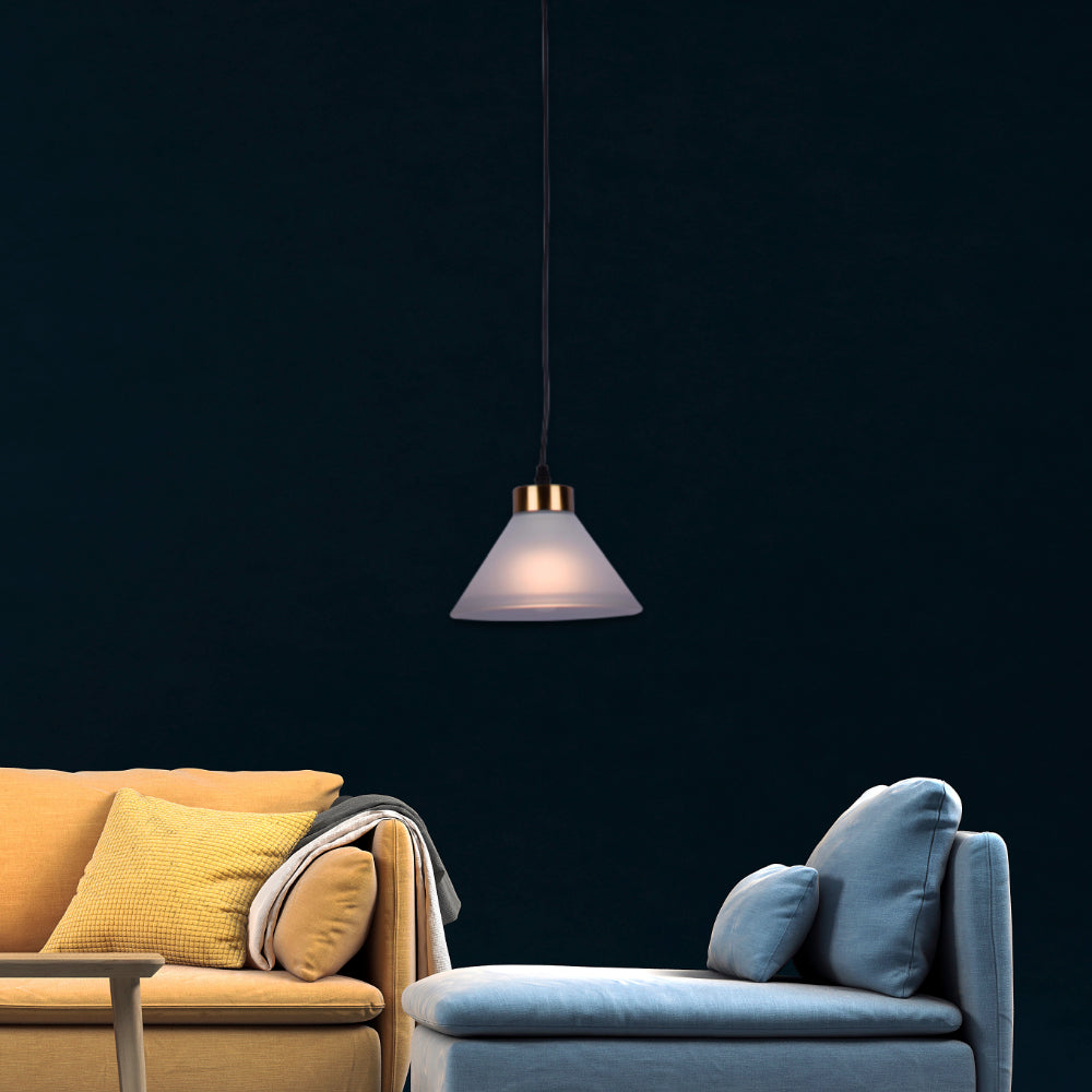 Small White Beaker Pendant