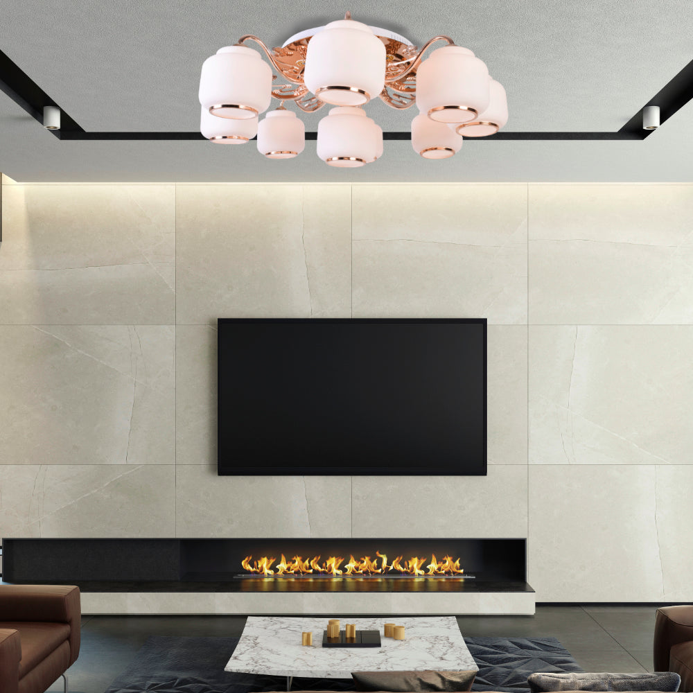 Ceiling Flush Chandelier - 9 Light