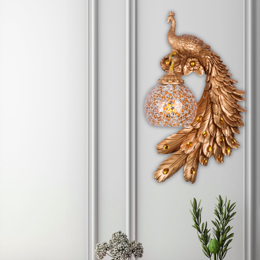 Peacock Wall Light (Left)
