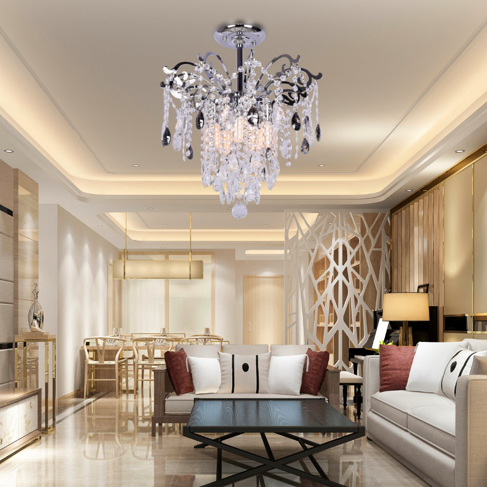 Freya Ceiling Light (Silver, 450mm)