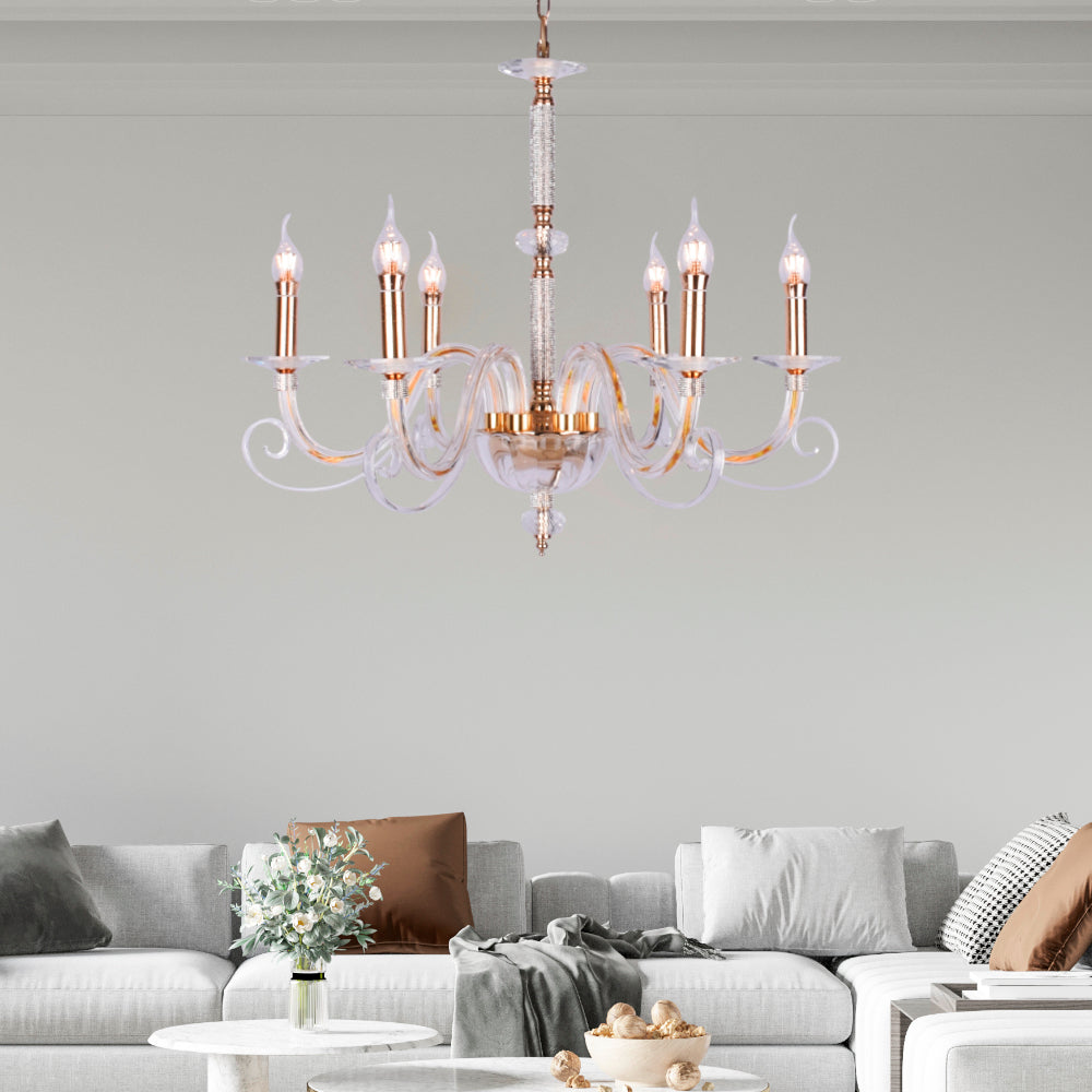 Aria Chandelier 6 Arms (Gold)