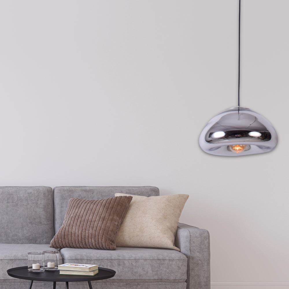 Armstrong Bubble Pendant Light, Chrome